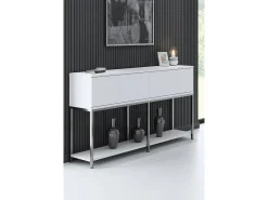 Aparador Lord Blanco Plata 150x30x80 cm