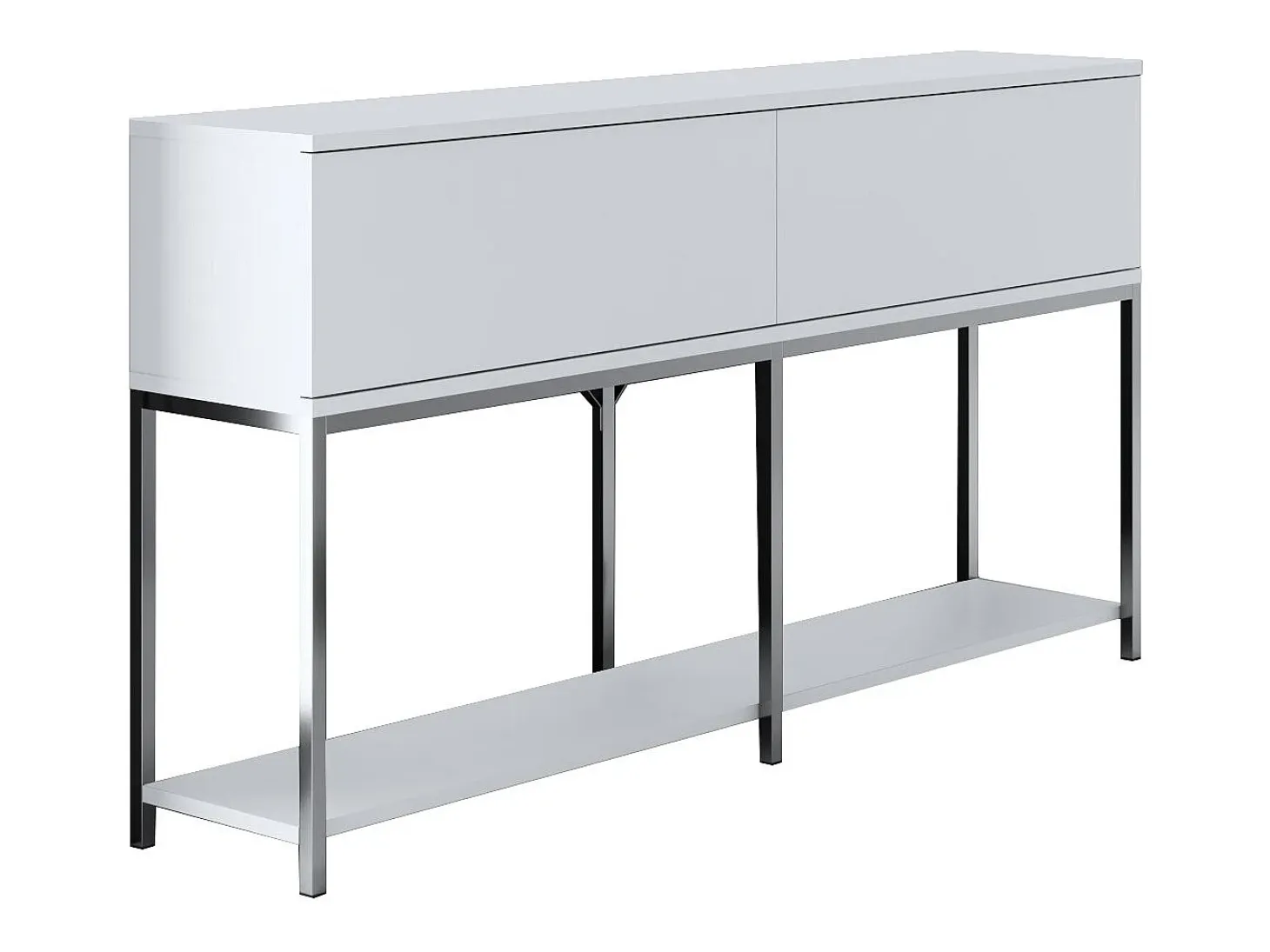 Aparador Lord Blanco Plata 150x30x80 cm