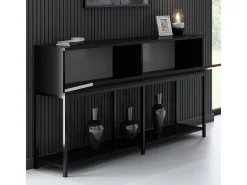Aparador Lord Negro 150x30x80 cm