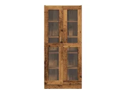 Aparador madera ingeniería madera envejecida 82,5x30,5x185 cm