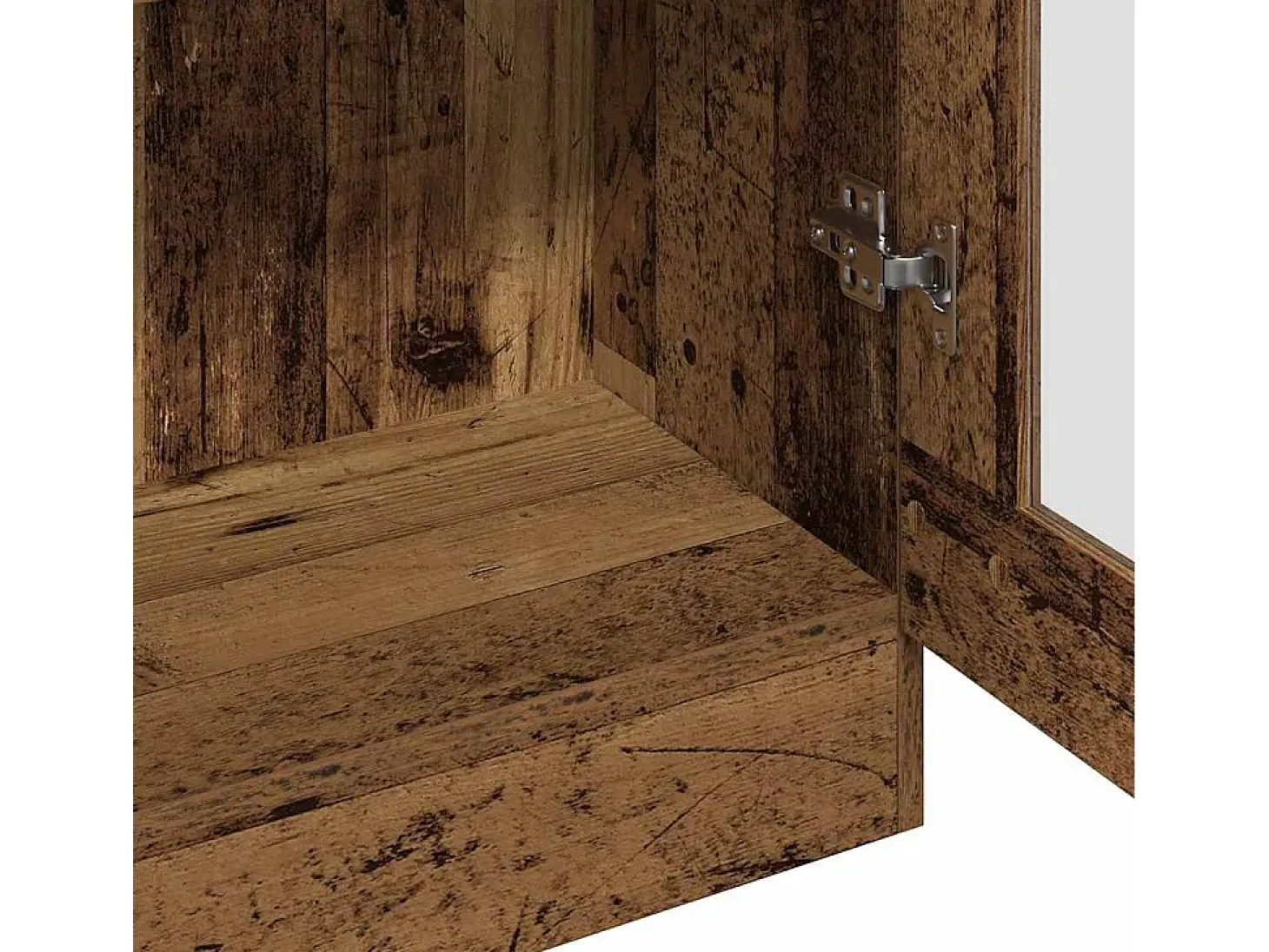 Aparador madera ingeniería madera envejecida 82,5x30,5x185 cm