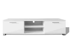 Aparador para TV negro brillante 120x40,3x34,7 cm