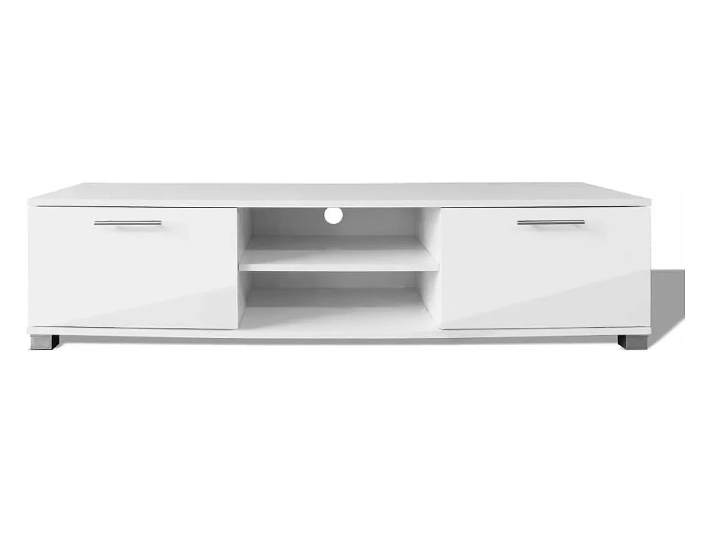 Aparador para TV negro brillante 120x40,3x34,7 cm