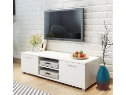 Aparador para TV negro brillante 120x40,3x34,7 cm