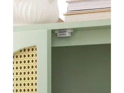 Aparador Recibidor Mueble de Entrada con 2 Puertas y 4 Cajones 70 x 34 x 90 cm Verde FSB72-GR SoBuy ES