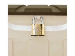 Arcón para Exterior 340 Litros de Resina 118x53x57cm Beige Thinia Home