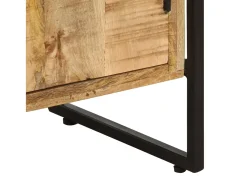 Ardrossan Estantería de 4 niveles madera de mango rugosa 124x30x180 cm