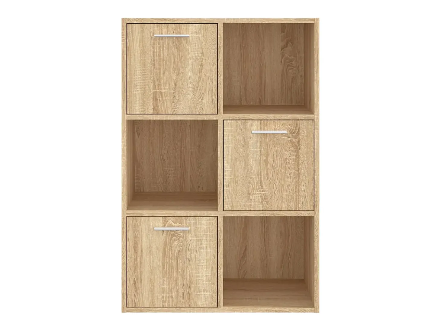Armario almacenamiento madera contrachapada roble 60x29,5x90 cm