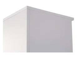 Armario alto con puertas acabado blanco, 208.8 cm(alto)93 cm(ancho)42.5 cm(fondo)..
