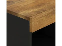 Armario auxiliar de madera maciza de mango 85x33x75 cm