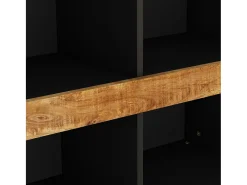 Armario auxiliar de madera maciza de mango 85x33x75 cm