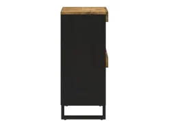 Armario auxiliar de madera maciza de mango 85x33x75 cm