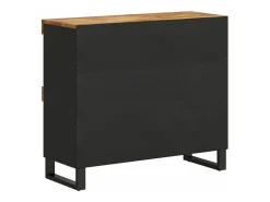 Armario auxiliar de madera maciza de mango 85x33x75 cm