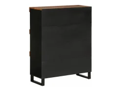 Armario auxiliar madera maciza de acacia 85x33x107 cm