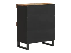Armario auxiliar madera maciza reciclada 60x33x75 cm
