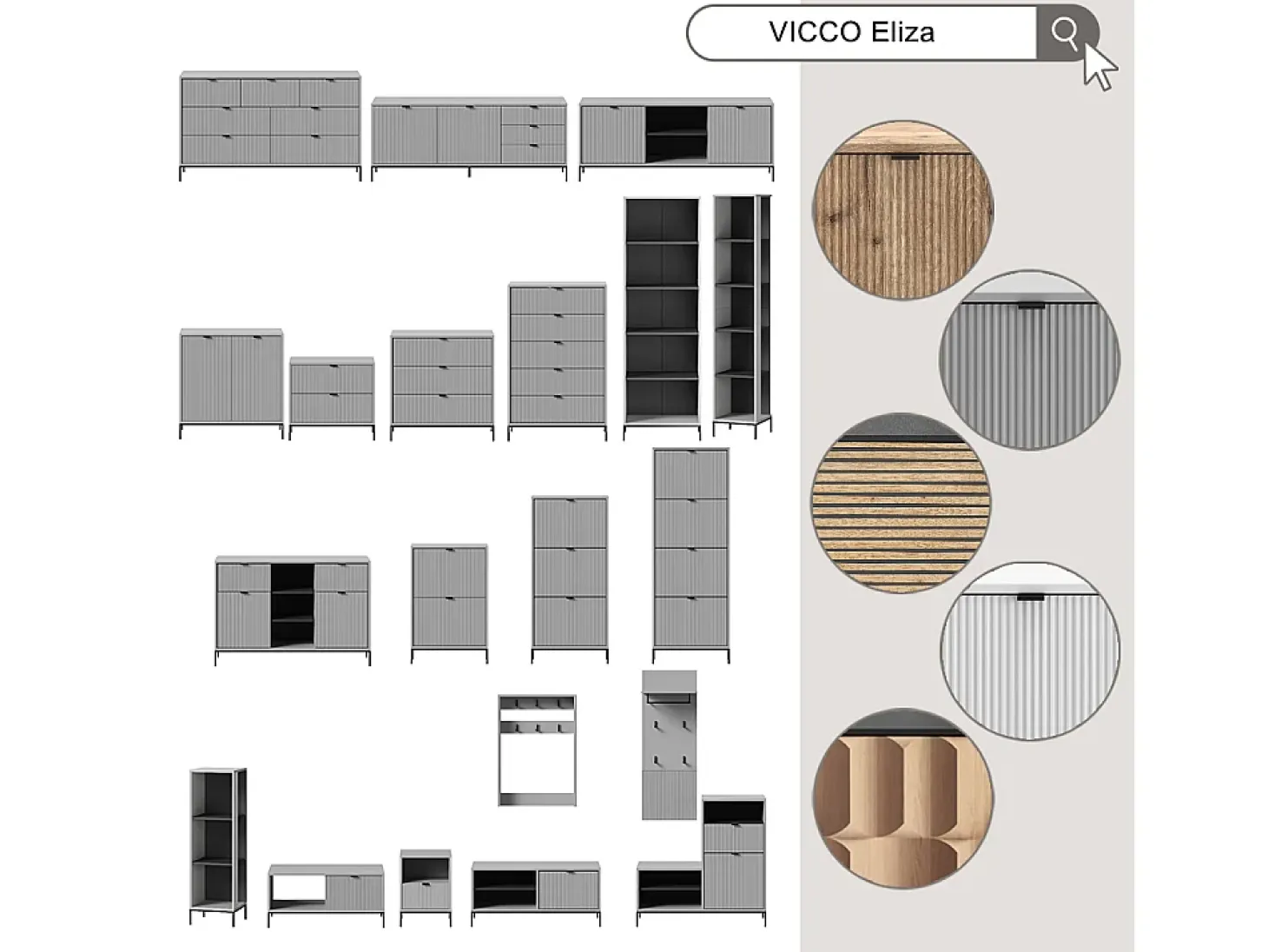Armario blanco 100x40x45 eliza