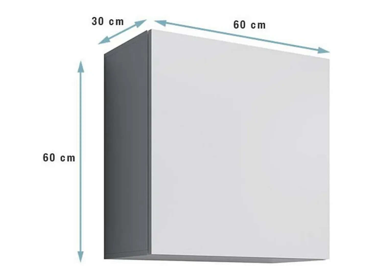 Armario colgante para Salón comedor en Blanco 60x30x60cm Aitana Q1