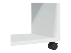 Armario con ruedas madera ingeniería blanco 72x33x42,5 cm