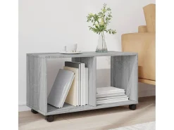 Armario con ruedas madera ingeniería gris Sonoma 72x33x42,5 cm