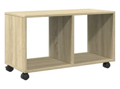 Armario con ruedas madera ingeniería roble Sonoma 72x33x42,5 cm