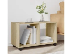 Armario con ruedas madera ingeniería roble Sonoma 72x33x42,5 cm