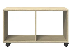 Armario con ruedas madera ingeniería roble Sonoma 72x33x42,5 cm