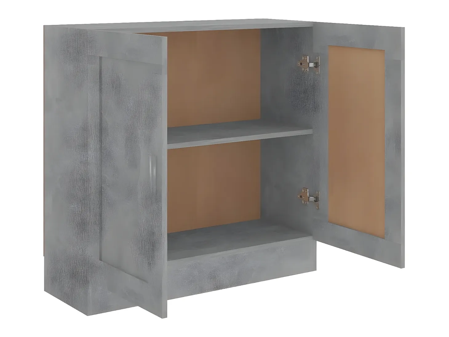 Armario de libros contrachapada gris hormigón 82,5x30,5x80 cm
