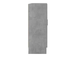 Armario de libros contrachapada gris hormigón 82,5x30,5x80 cm