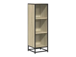 Armario de libros contrachapada color roble 33,5x33x107,5 cm