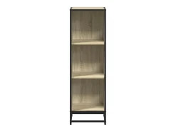 Armario de libros contrachapada color roble 33,5x33x107,5 cm