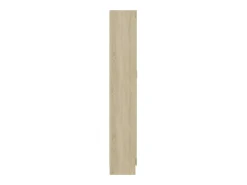 Armario de libros contrachapada color roble 82,5x30,5x185,5 cm