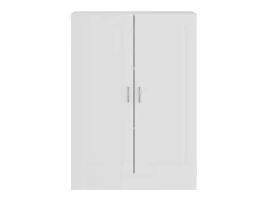 Armario de libros madera contrachapada blanco 82,5x30,5x115 cm
