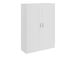 Armario de libros madera contrachapada blanco 82,5x30,5x115 cm