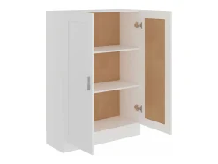 Armario de libros madera contrachapada blanco 82,5x30,5x115 cm