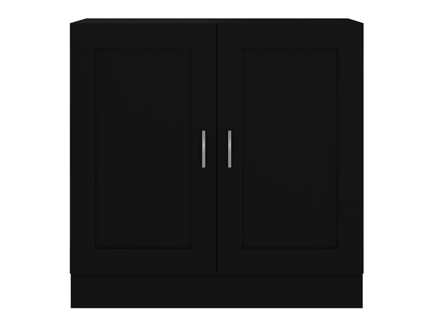 Armario de libros madera contrachapada negro 82,5x30,5x80 cm