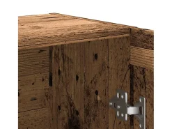 Armario de libros madera ingeniería envejecida 82,5x30,5x115 cm