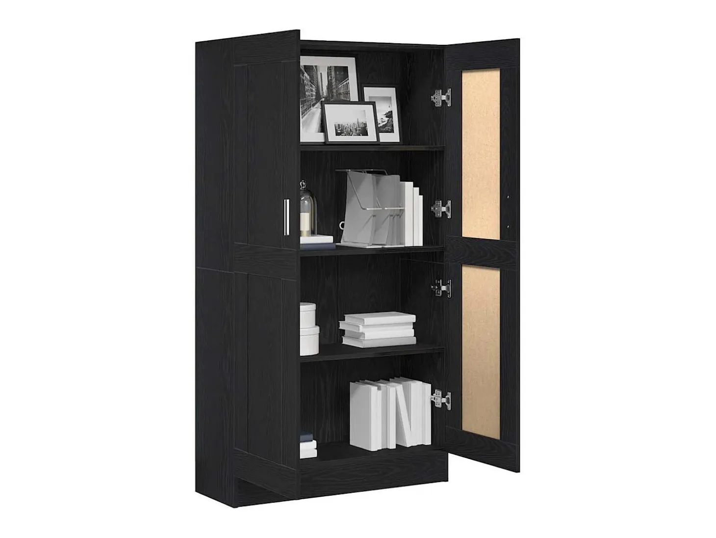 Armario de Libros Roble negro 82.5 x 30.5 x 150 cm