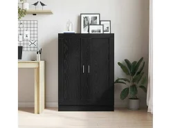 Armario de Libros Roble negro 82.5 x 30.5 x 115 cm