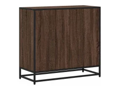 Armario de madera de ingeniería roble oscuro 80,5x35x76 cm