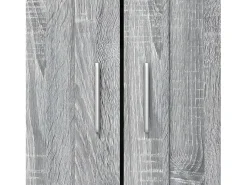 Armario de madera de ingeniería gris sonoma 82,5x30,5x115 cm
