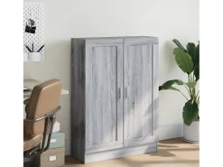 Armario de madera de ingeniería gris sonoma 82,5x30,5x115 cm