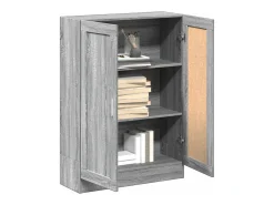 Armario de madera de ingeniería gris sonoma 82,5x30,5x115 cm ES153372