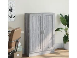 Armario de madera de ingeniería gris sonoma 82,5x30,5x115 cm ES153372