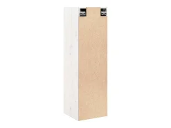 Armario de pared Blanco 30x30x100 cm Madera maciza de pino