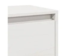 Armario de pared Blanco 100x30x35 cm Madera maciza de pino