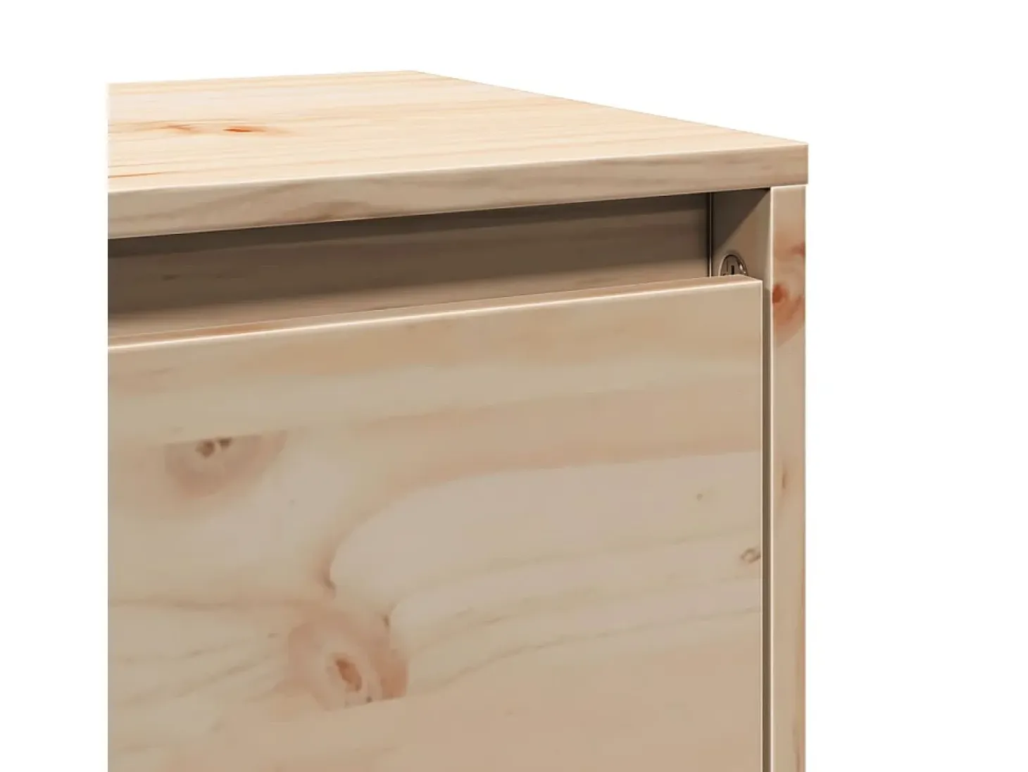 Armario de pared de madera maciza de pino 80x30x35 cm