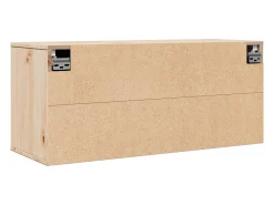 Armario de pared de madera maciza de pino 80x30x35 cm