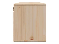 Armario de pared de madera maciza de pino 80x30x35 cm