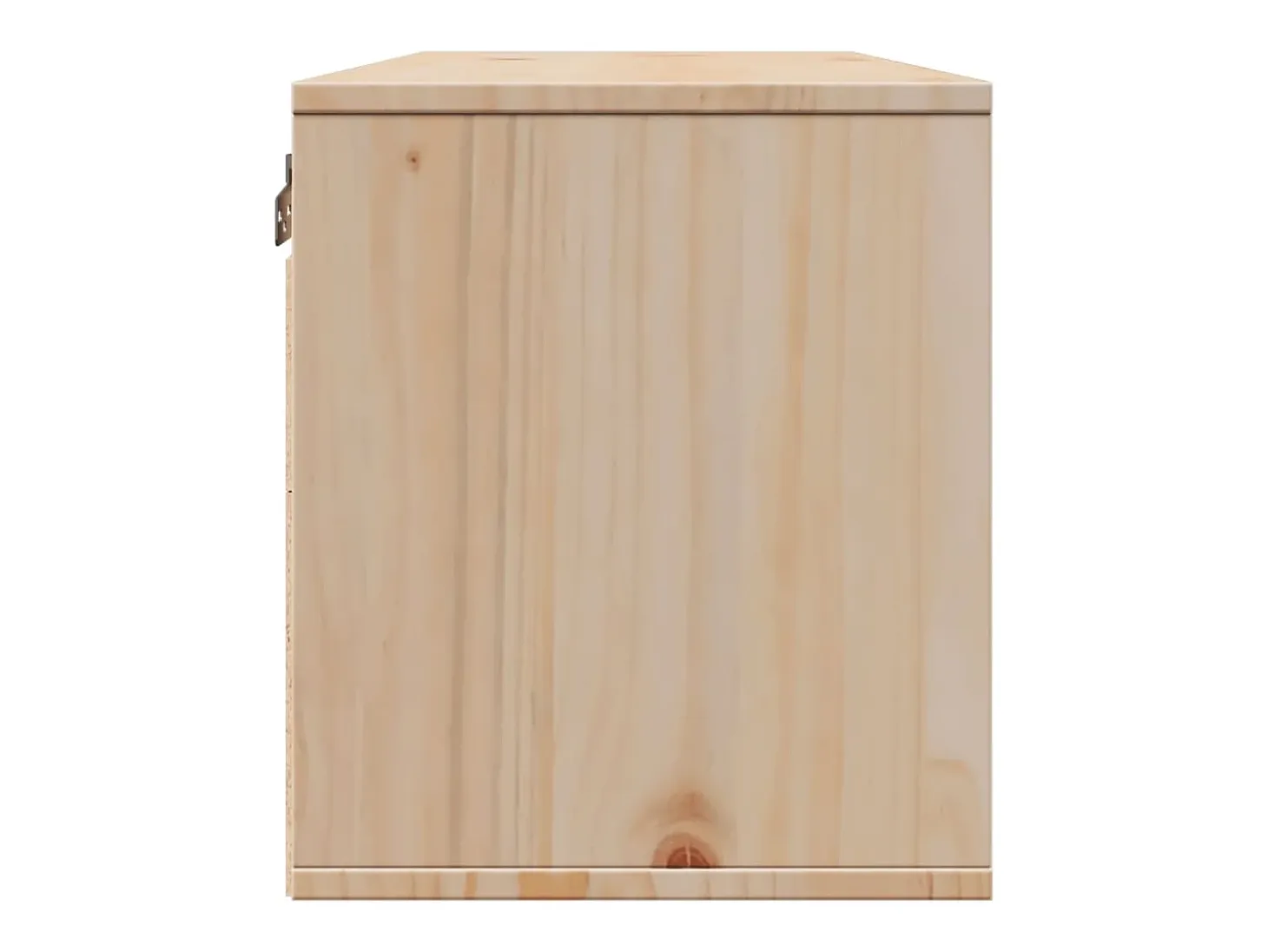 Armario de pared de madera maciza de pino 80x30x35 cm