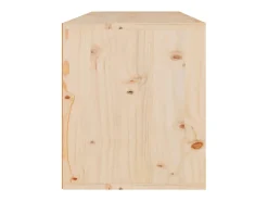 Armario de pared de madera maciza de pino 80x30x35 cm